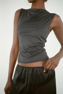 Women Sandy Liang Tops^Ana Top In Black