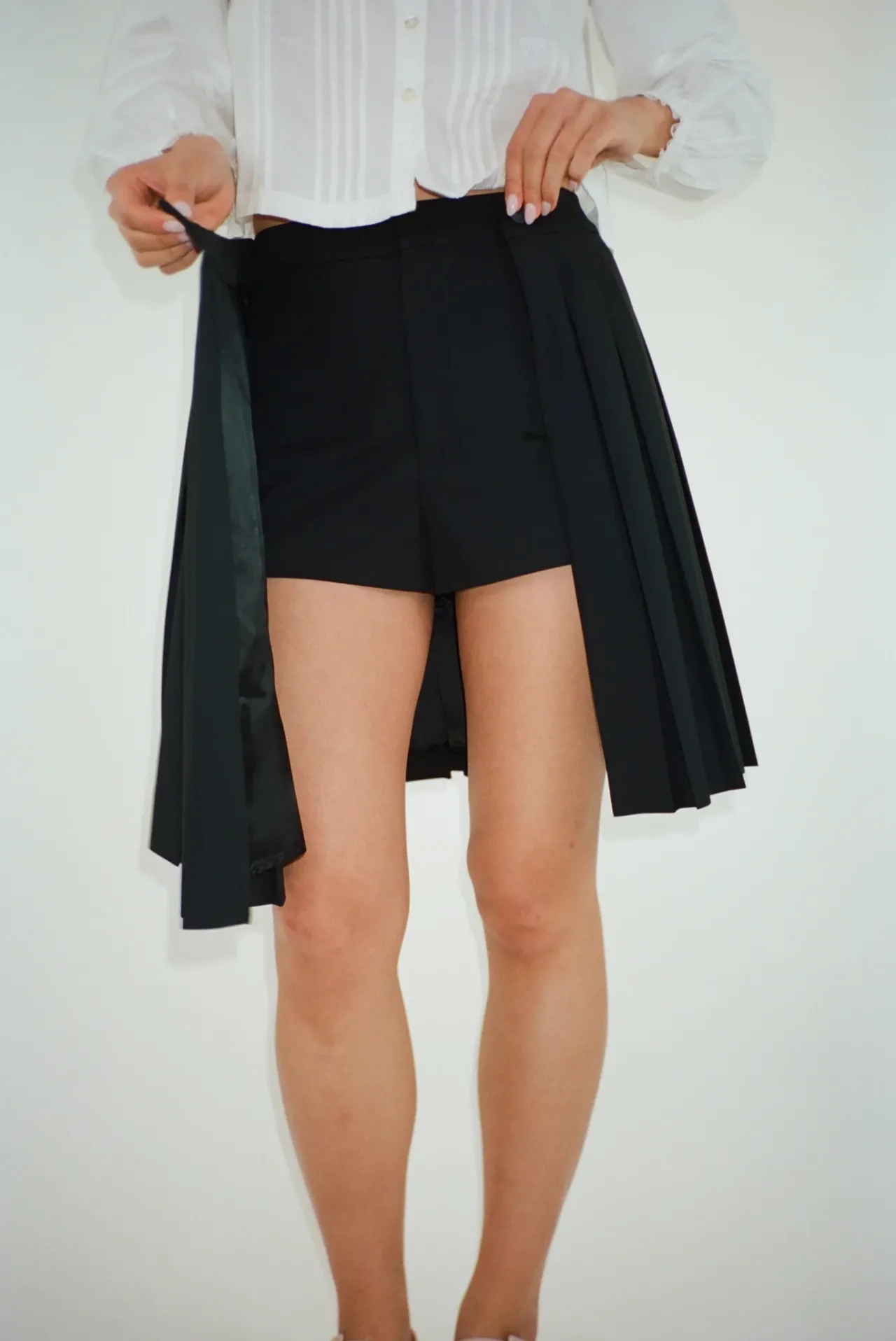 Women Sandy Liang Uniform^Astra Skort In Black
