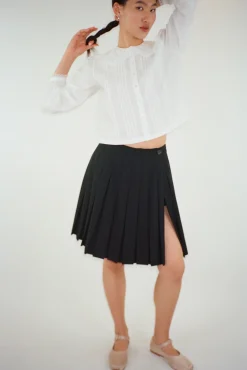Women Sandy Liang Uniform^Astra Skort In Black