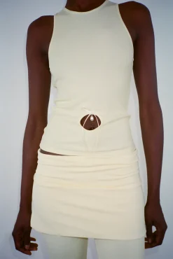 Women Sandy Liang Tops^Bellisimo Tank In Butter