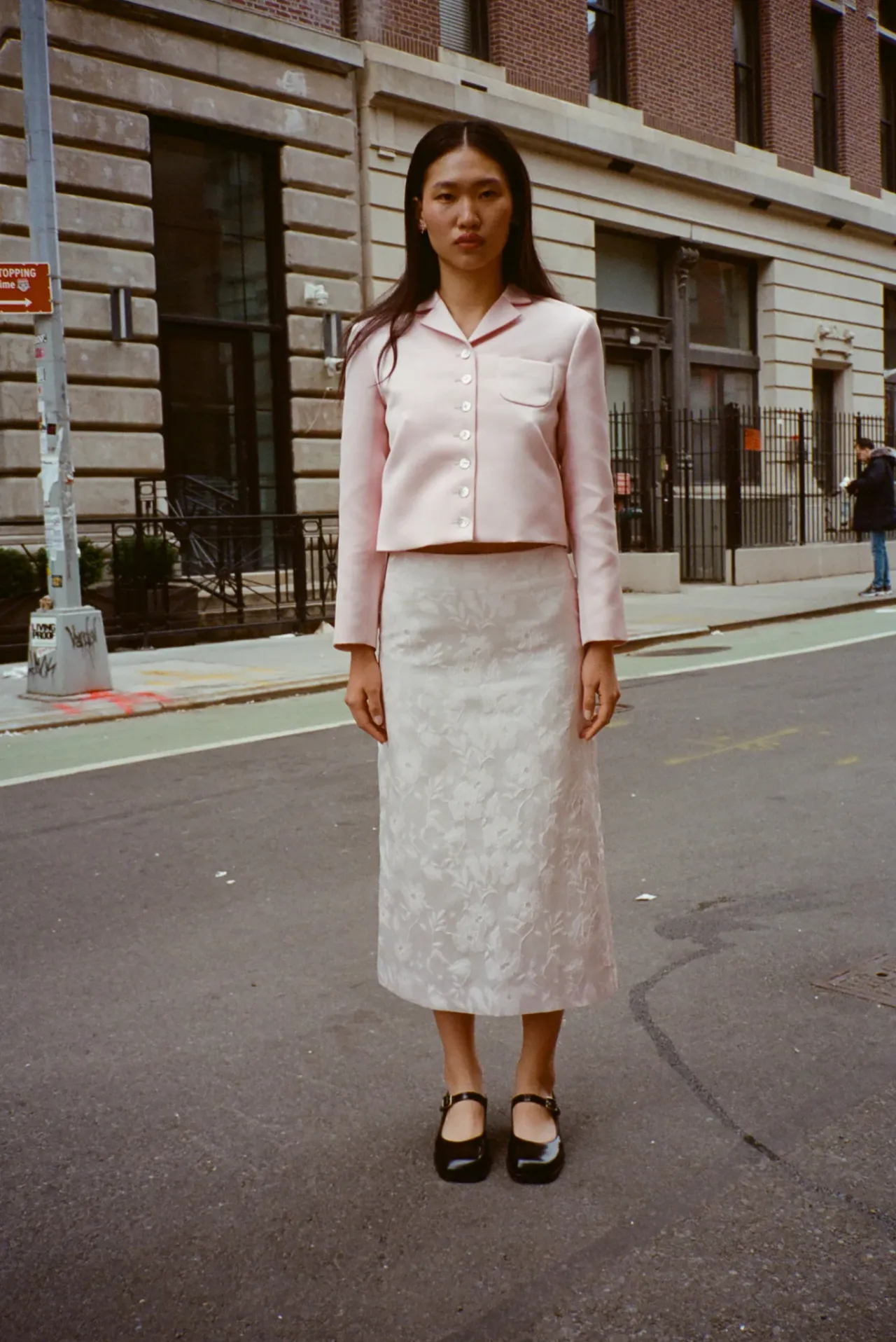 Women Sandy Liang Outerwear^Charm Jacket In Pink Satin