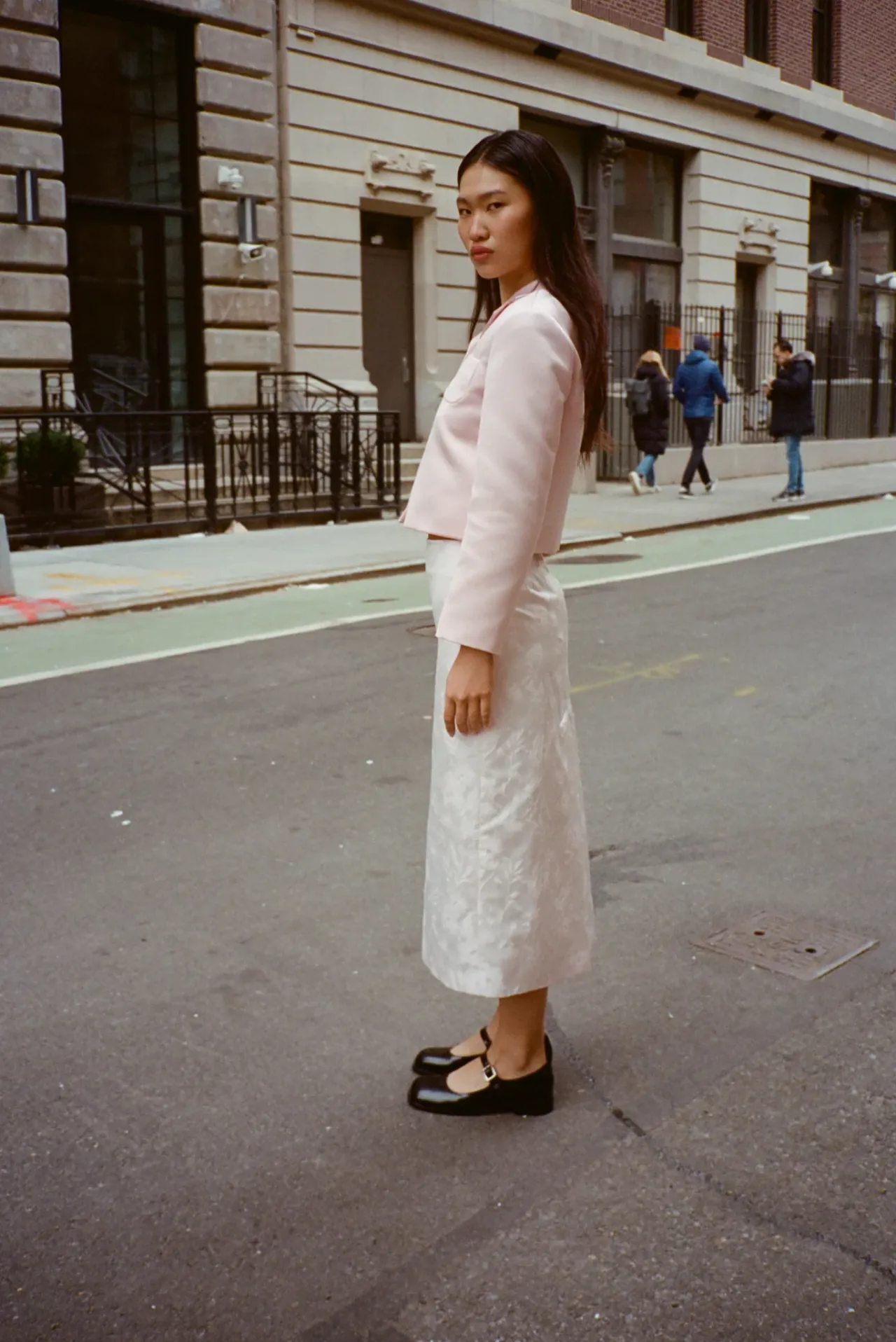 Women Sandy Liang Outerwear^Charm Jacket In Pink Satin