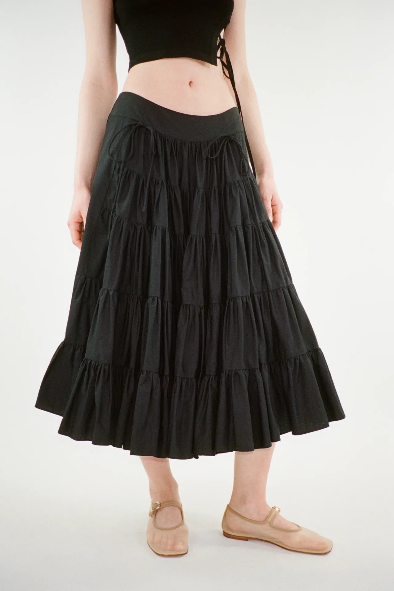 Women Sandy Liang Skirts^Chetti Skirt In Black