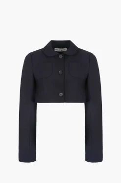 Women Sandy Liang Uniform^Ennis Jacket In Dark Navy
