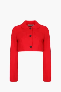 Women Sandy Liang Uniform^Ennis Jacket In Red