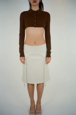 Women Sandy Liang Skirts^Halper Skirt In Bone