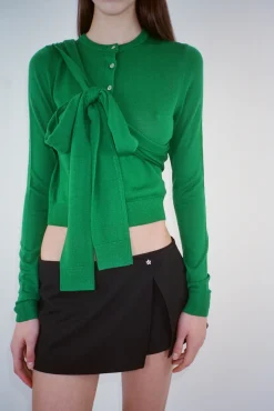 Women Sandy Liang Knits^Hermit Cardigan In Kelly Green