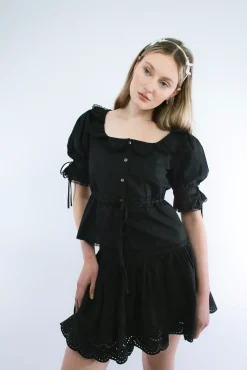 Women Sandy Liang Tops^Melon Top In Black