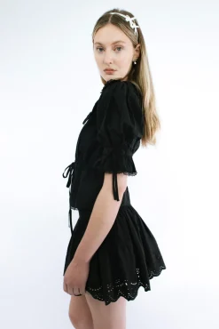 Women Sandy Liang Tops^Melon Top In Black