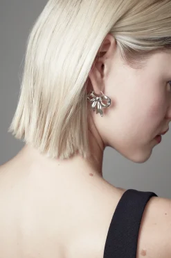 Women Sandy Liang Jewelry^Monyo Hoops In Silver