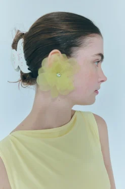 Women Sandy Liang Jewelry^Muff Earrings In Lemon