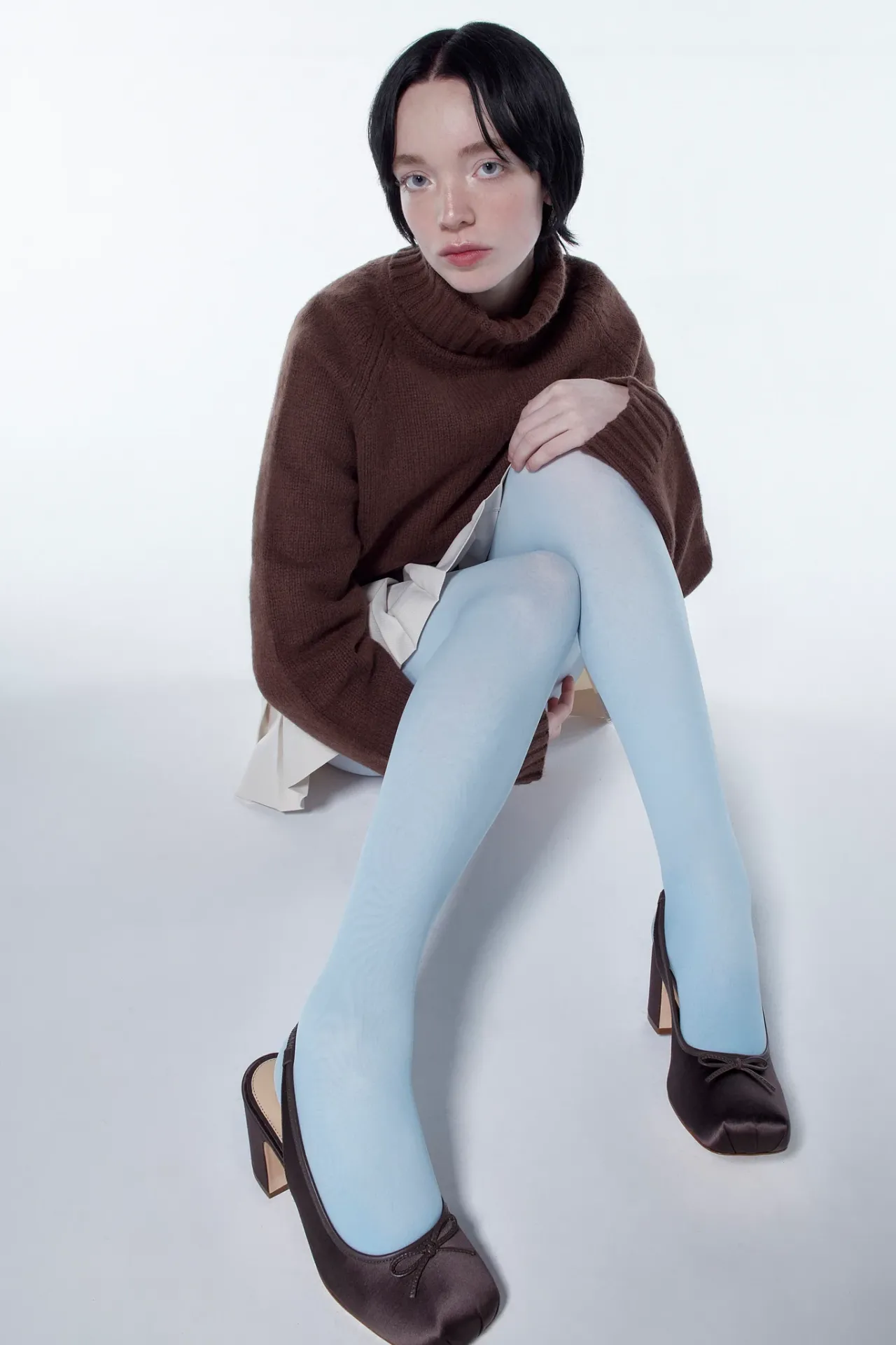 Women Sandy Liang Shoes^Slingback 75 In Brunette Satin