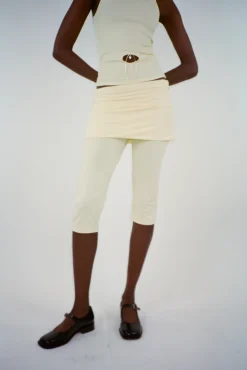 Women Sandy Liang Pants^Solow Capri In Butter