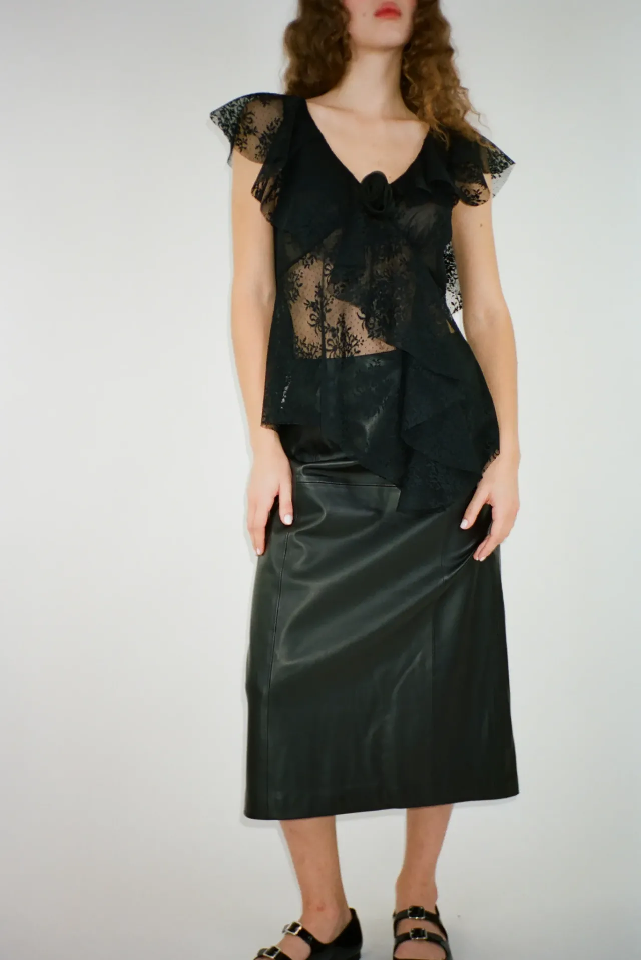 Women Sandy Liang Tops^Torino Top In Black
