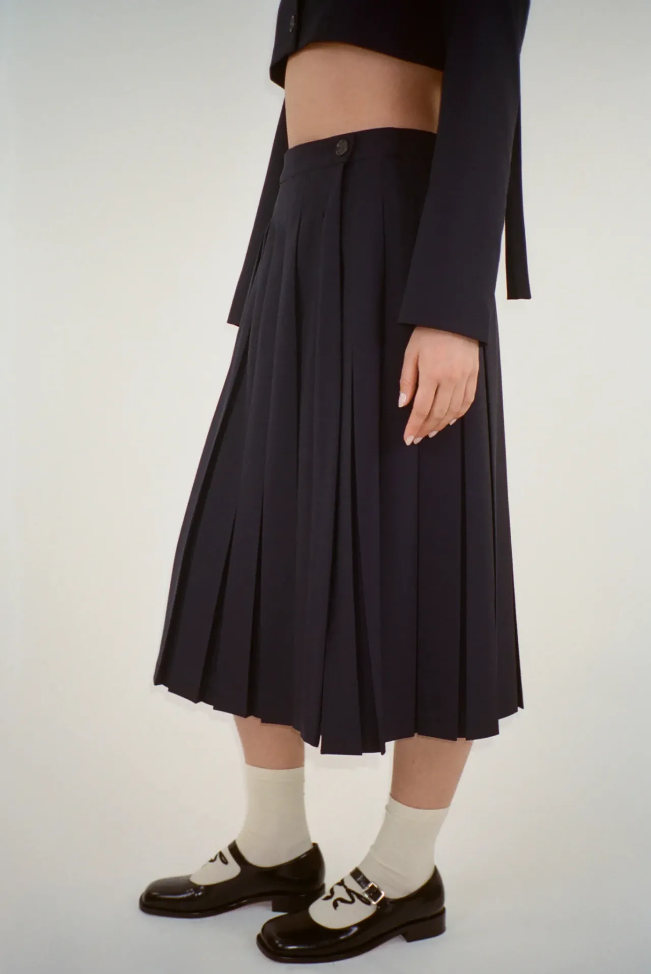 Women Sandy Liang Skirts^Uniform Skort In Dark Navy
